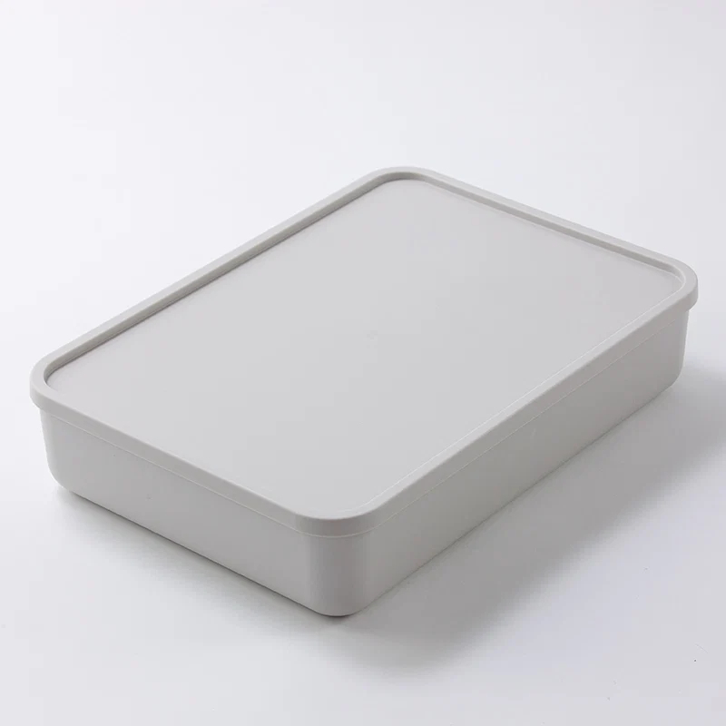 SP 附蓋收納盒/灰 36.5×26×8cm
