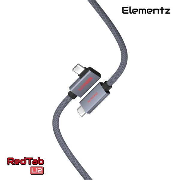 Elementz USB-C To C 80Gbps/240W/8K@60Hz Cable 120cm (N5-L12)