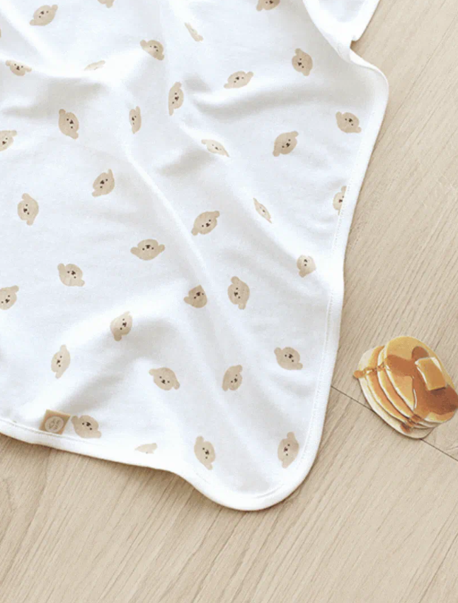 【BABY & I】 Korea 4 Seasons Newborn Swaddle Blanket  (Puppy Pattern)