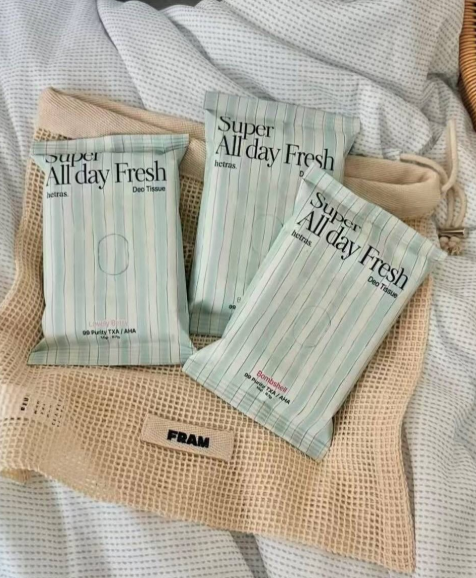 韓國 hetras Super All Day Fresh 香氛涼感濕巾 15抽 三款香味各ㄧ