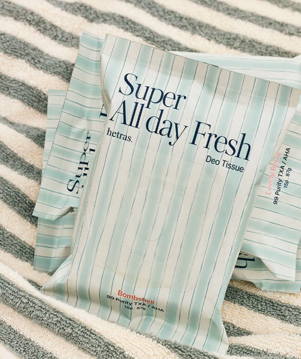 韓國 hetras Super All Day Fresh 香氛涼感濕巾 15抽 三款香味各ㄧ