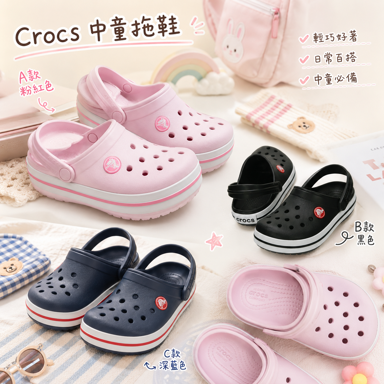 【現貨】Crocs F050613 中童拖鞋