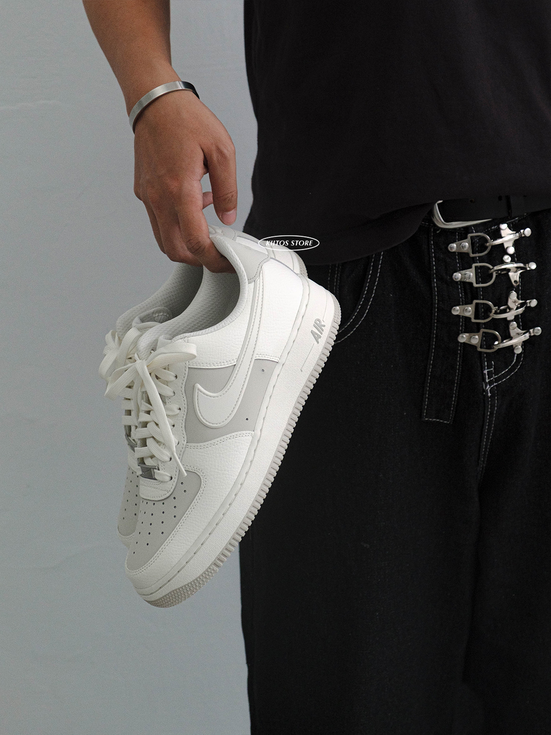 【預購】 Nike Air Force 1 骨白 灰白 拼接 男鞋 IR1475-133