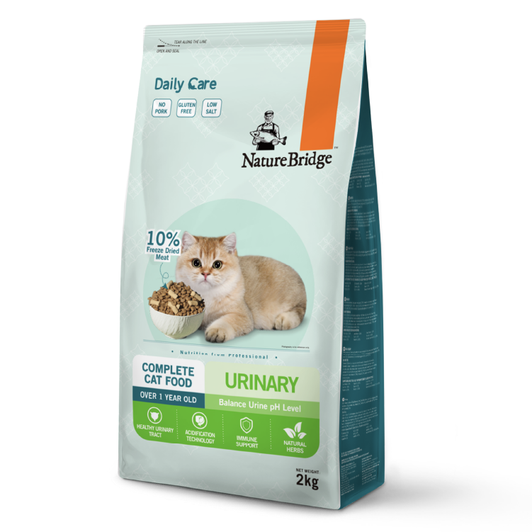 Nature Bridge | 日常泌尿貓配方+雞肉凍乾2kg(NB-4944)