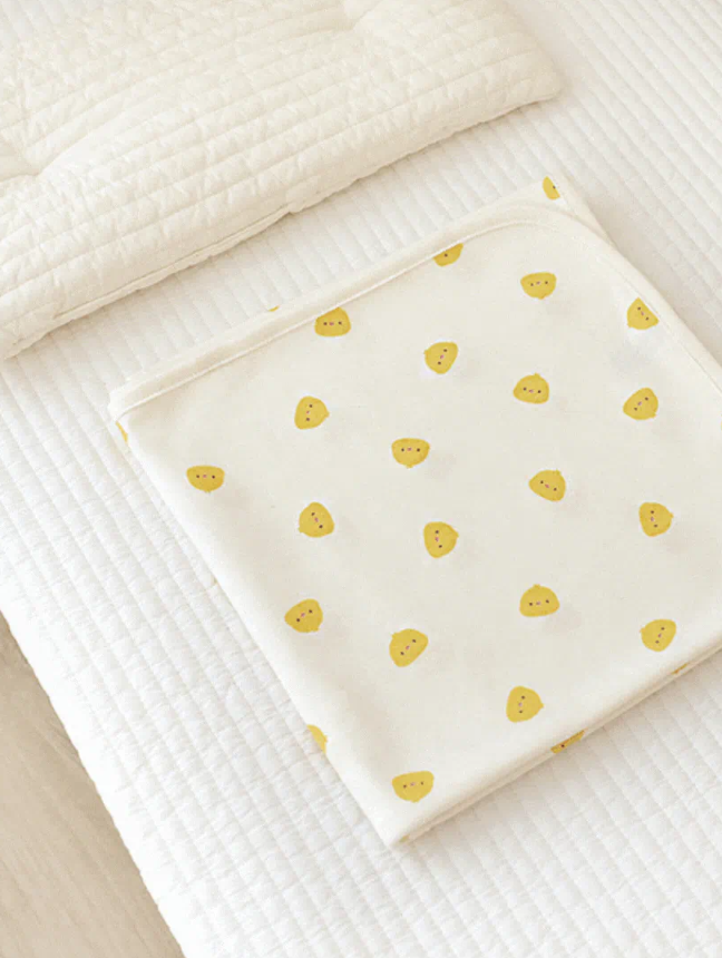 【BABY & I】 Korea 4 Seasons Newborn Swaddle Blanket (Chick Pattern)