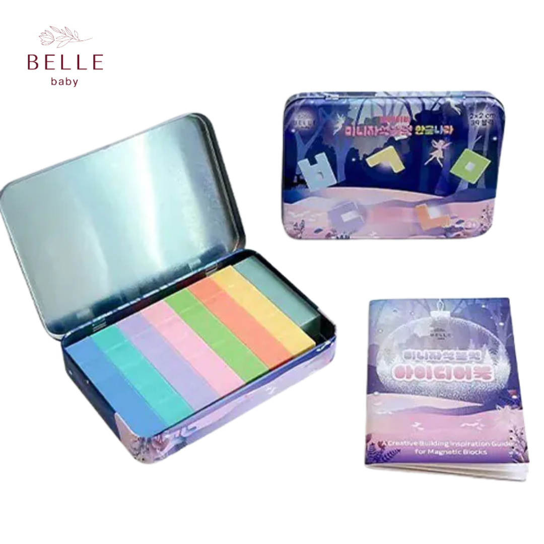 Bellebaby 攜帶型-迷你磁吸積木(39顆入 多款可選)