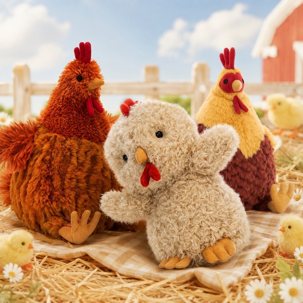 JELLYCAT 農家動物系列 克魯尼大公雞 塞西爾雞 小公雞 玩偶 毛絨公仔