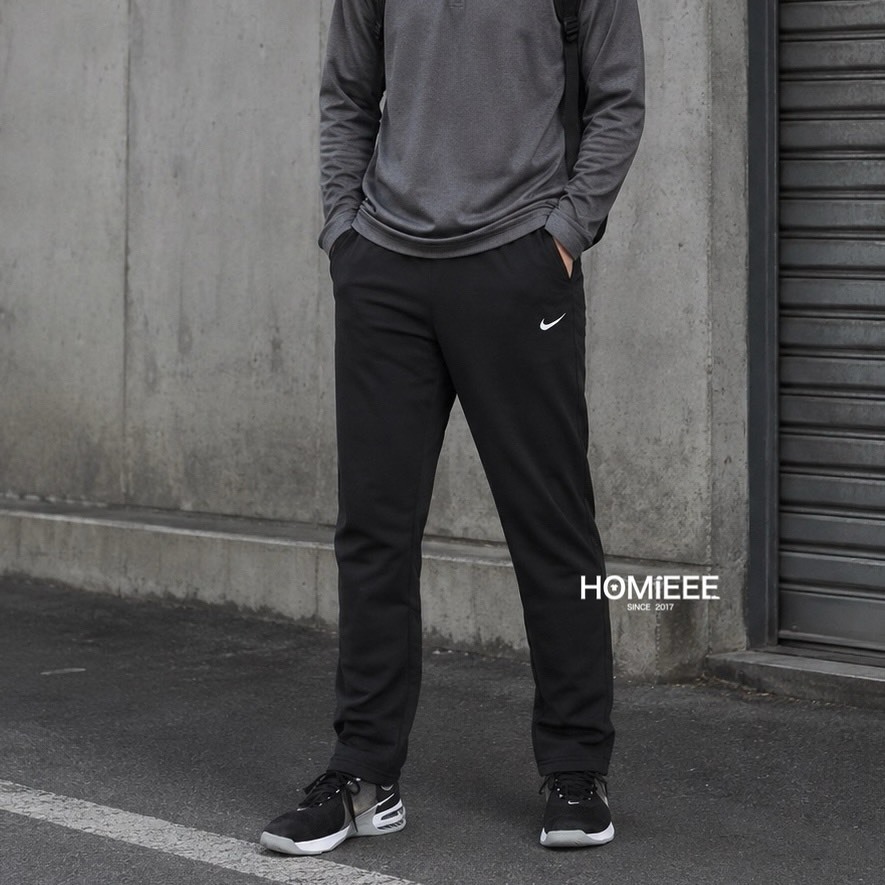 [現貨出清] Nike Therma-Fit 運動長褲 刺繡LOGO 黑色 [DQ4857-010]