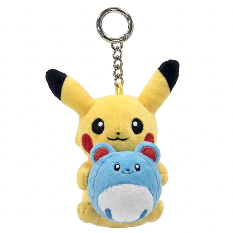 Pokemon Korea Exclusive Olive Young Pikachu Plush Mascot Keychain Monster Ball