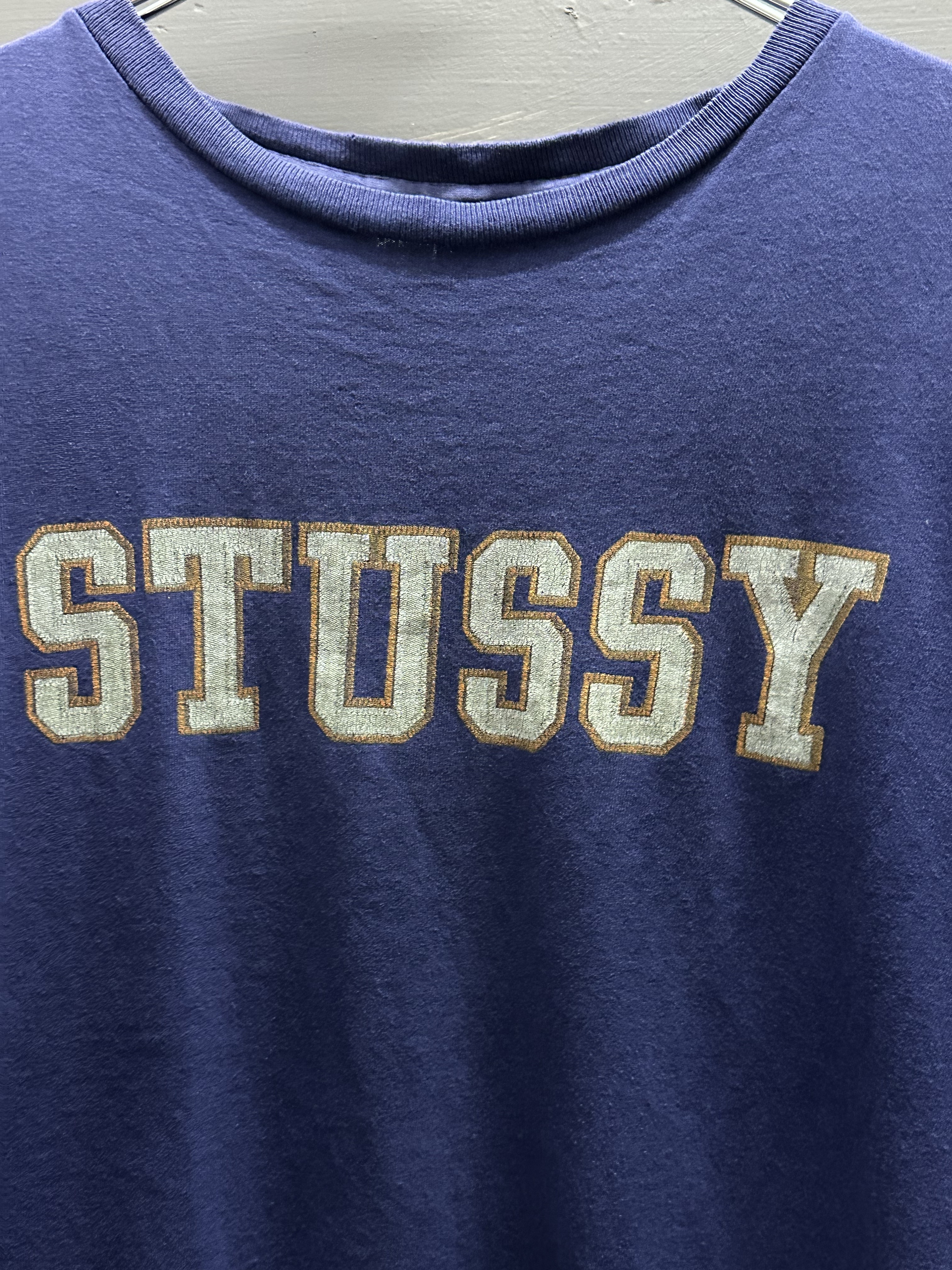 90’s STUSSY T-Shirt (Made in USA) NAVY TAG