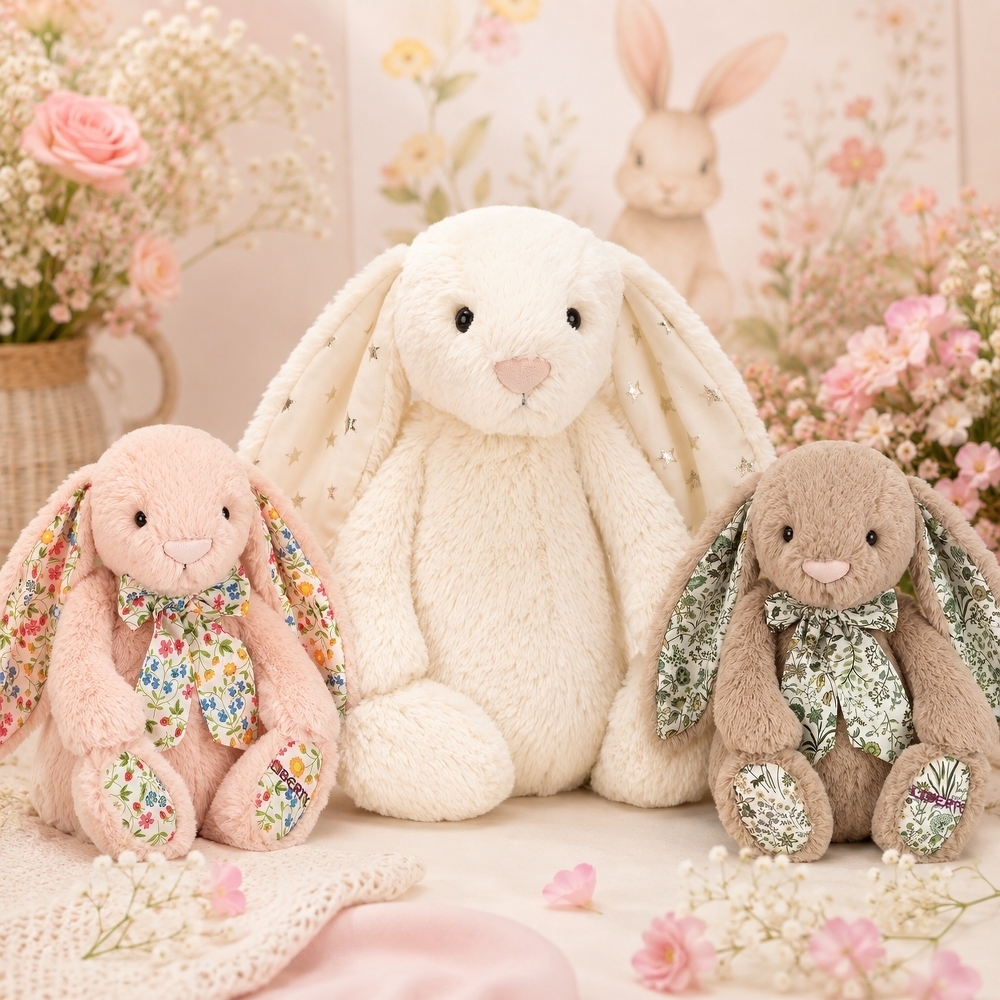 JELLYCAT 邦尼兔 碎花 英國 LIBERTY限定 害羞星星耳邦尼兔 玩偶 毛絨公仔