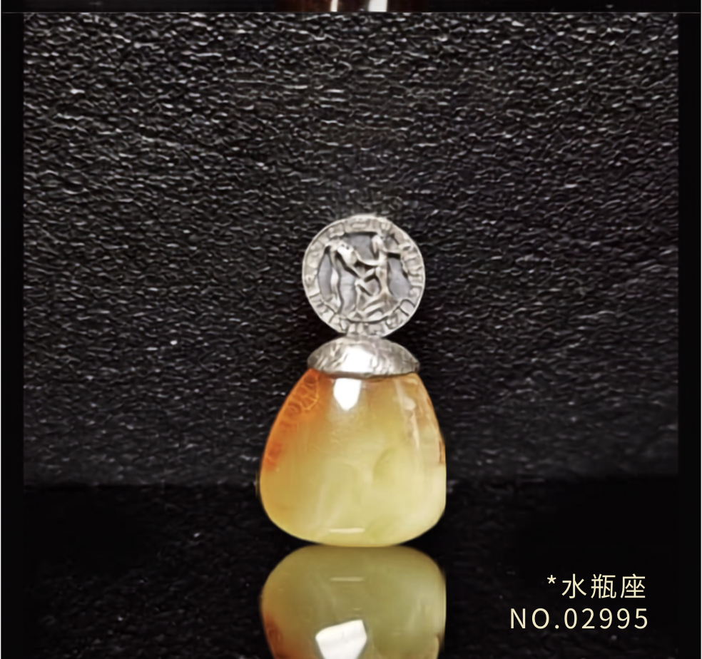 0810BA27-BALTICAMBER-RING-12星座蜜蠟琥珀（M27,N27,P27,Q27,R27,S27,T27,U27,V27,W27）