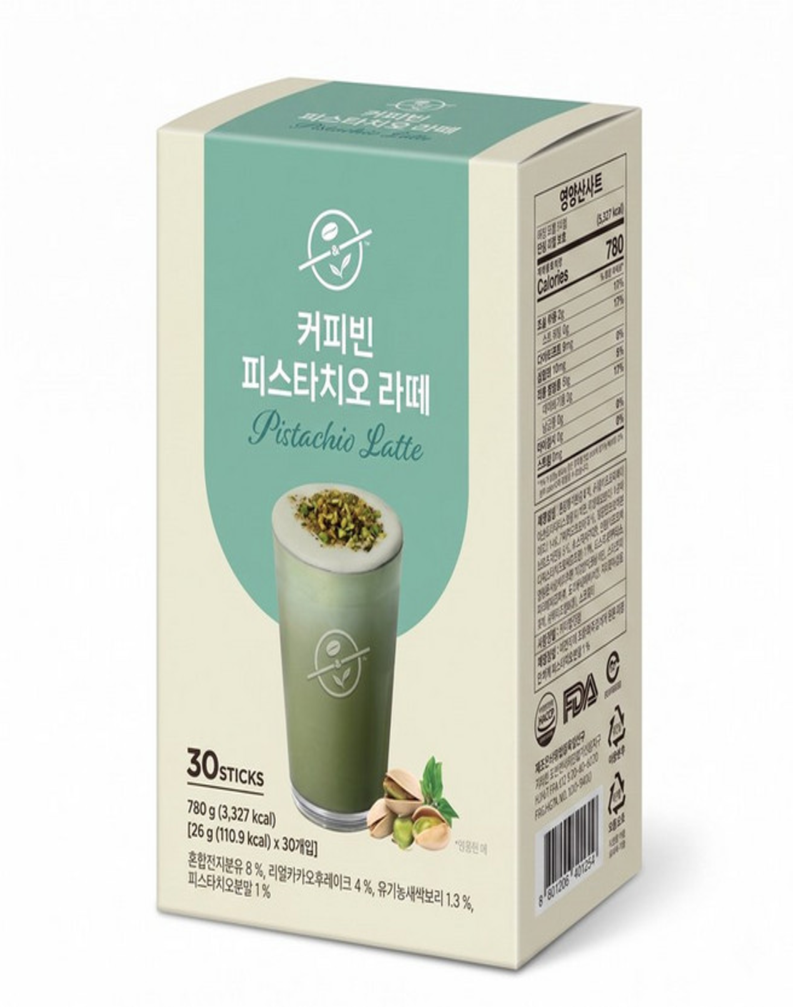 DH165 Coffee Bean 開心果LATTE 8入 EXP:27.12.28