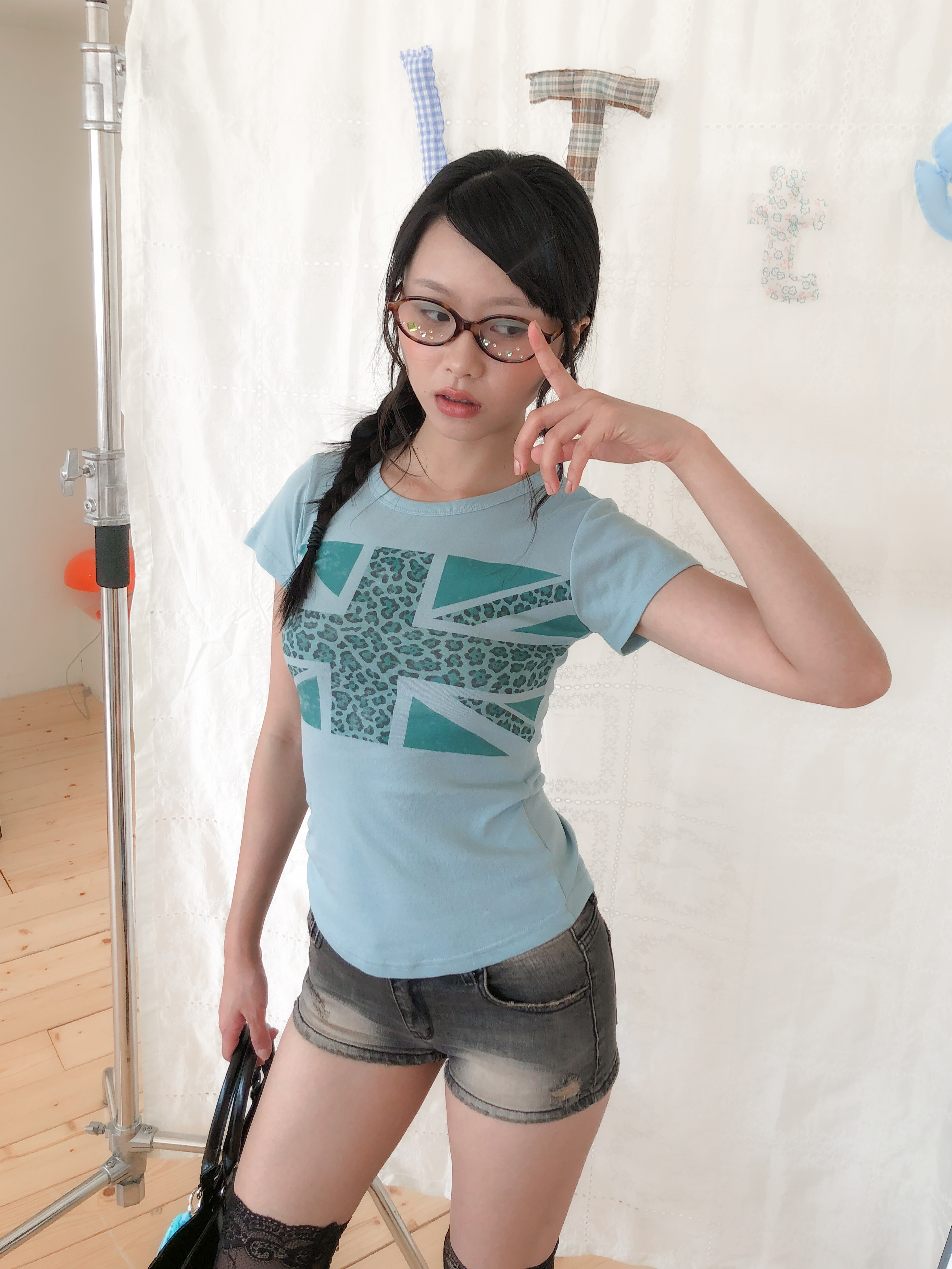 leopard union jack tee #上衣