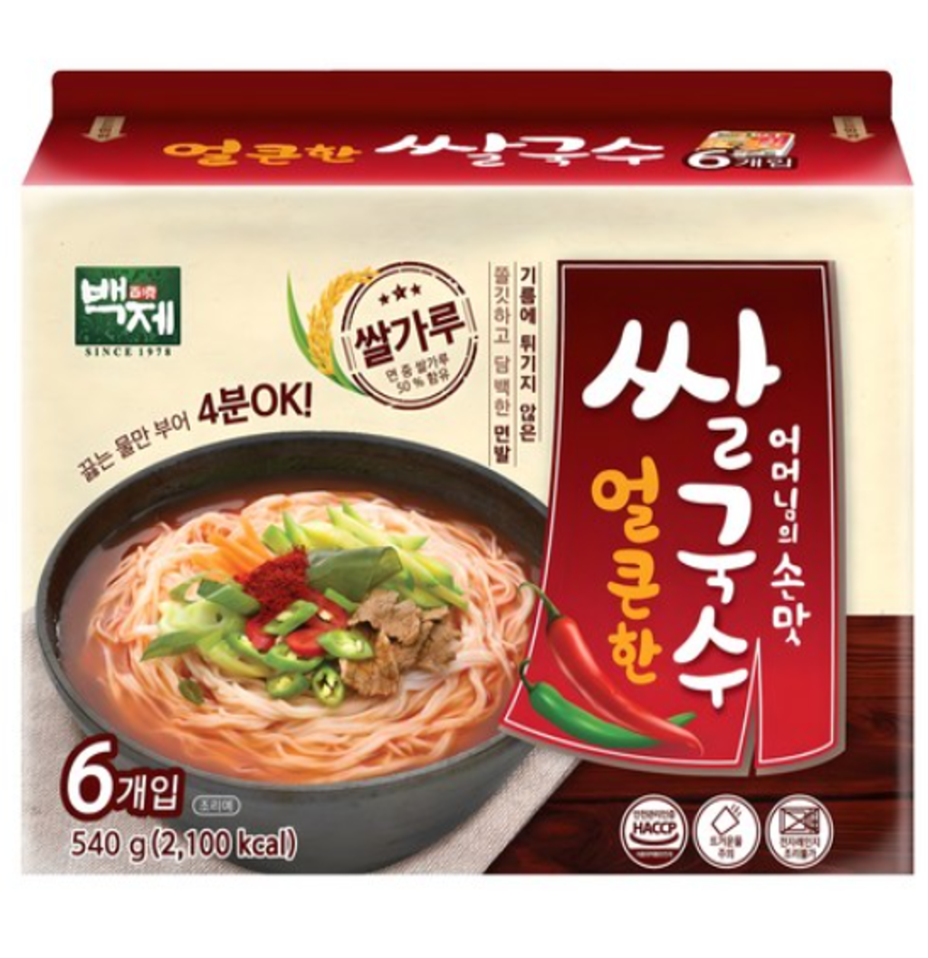 DH077 百濟 即食米粉 - 香辣味 90g (1袋6入 EXP:2027-10-27