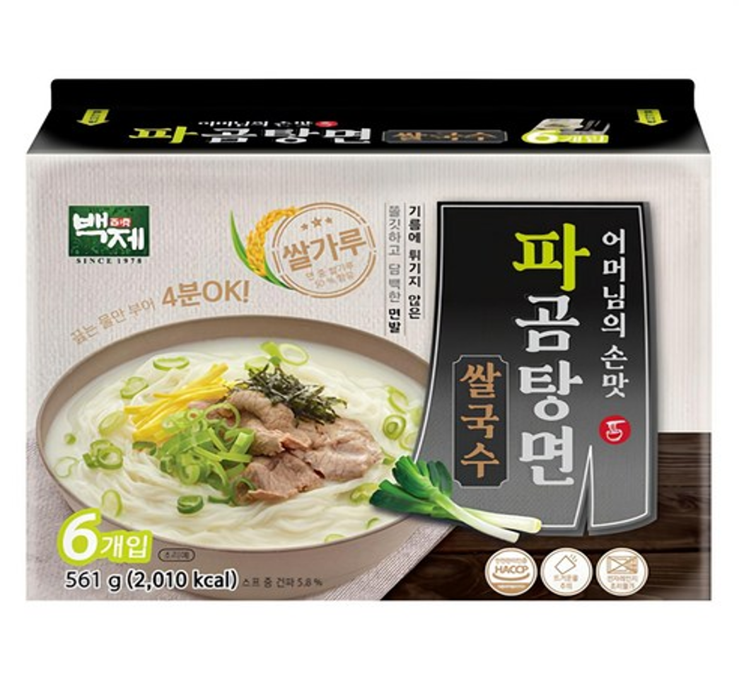 DH074 百濟 即食米粉 - 大蔥牛骨湯 93.5g (1袋6入 EXP:2027-11-30
