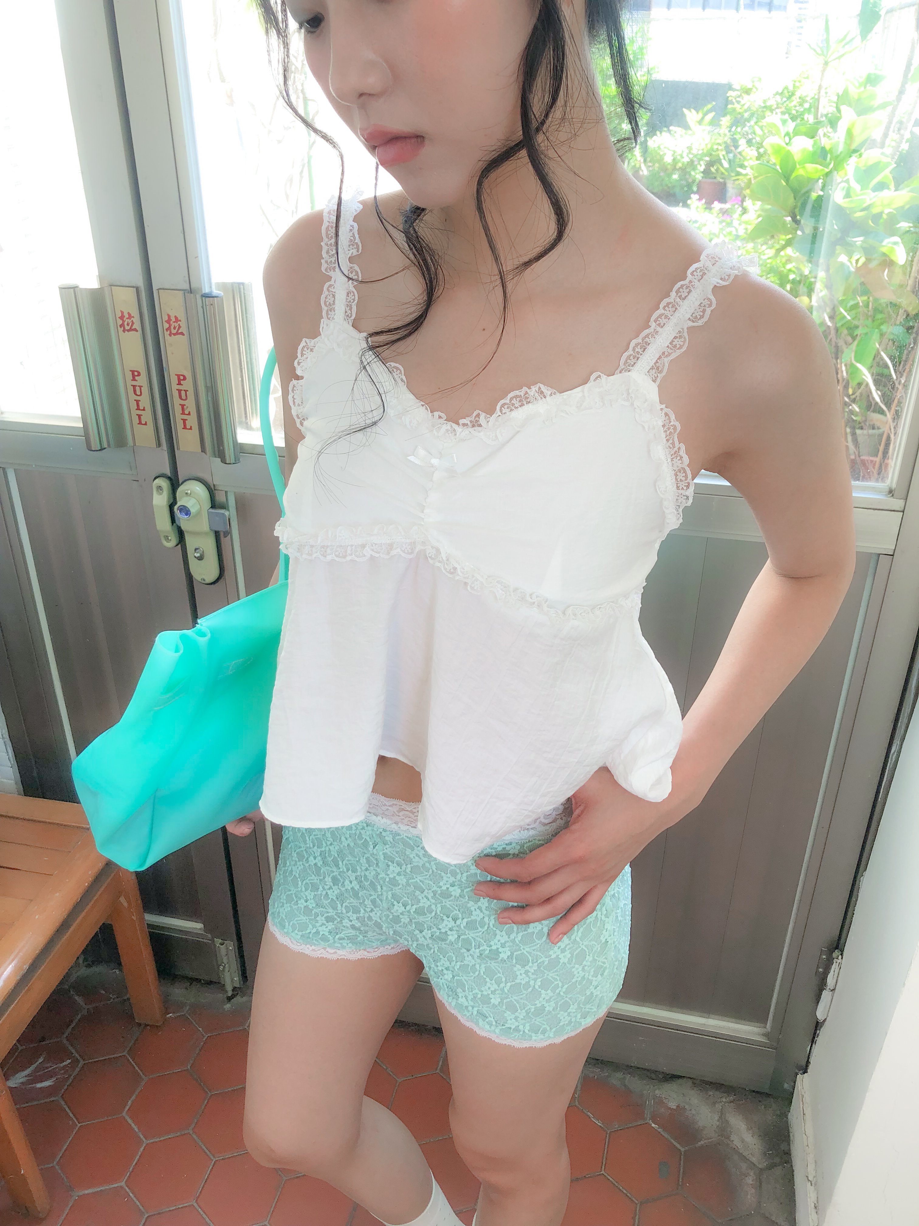 lace bustier top #上衣