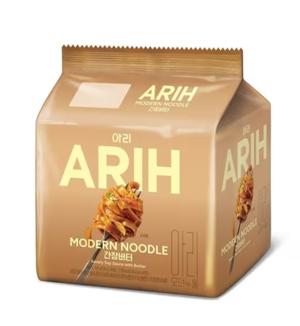 DH061 BTS 聯乘款 - ARIH Modern 拉麵 醬油黃油風味 135g (1袋4入 EXP:26.11.23