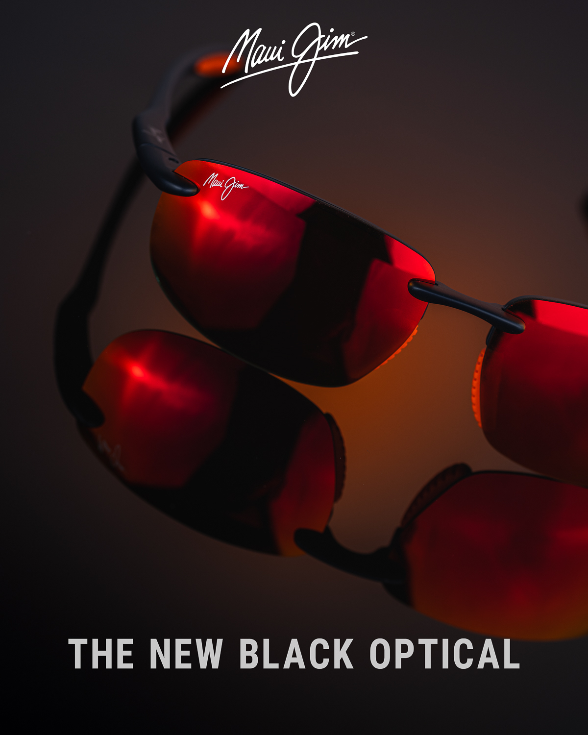 Maui Jim HO'OKIPA ULTRA AF 防滑鼻墊與彈性鏡腳構造特寫