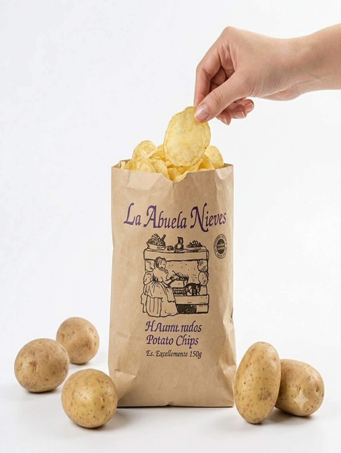 DH050 la abuela nieves chips 西班牙老奶奶手工薯片 150g*6入 EXP:27.04.08