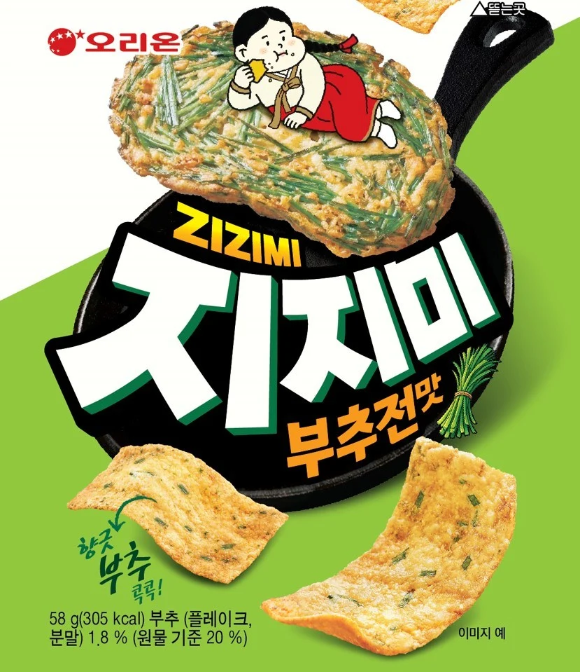 DH036 Orion Zizimi 韭菜海鮮煎餅脆片 58g EXP:2026-11-30