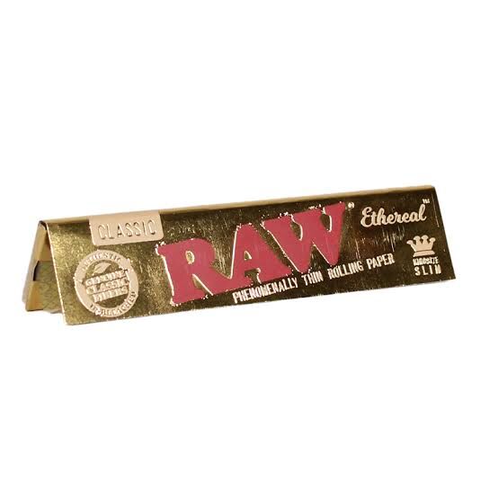 🇪🇸 RAW - King Size Slim Classic Ethereal Gold Rolling Paper 金標捲煙紙