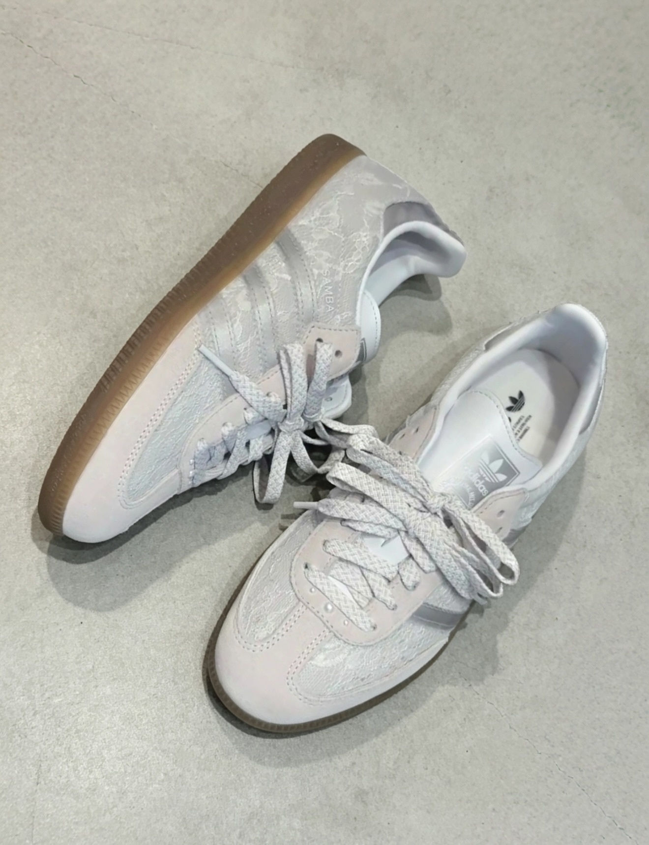 Adidas Originals Samba OG 蕾絲拼接 黑白兩色 kh7841 kh7842