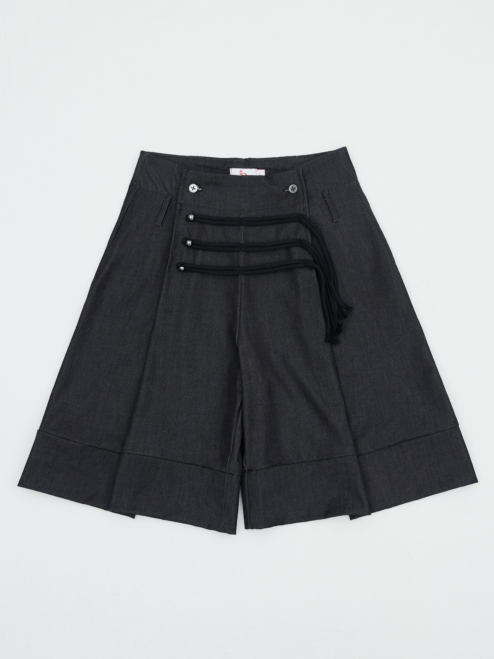 pip｜Corded Wide Short (Grey)