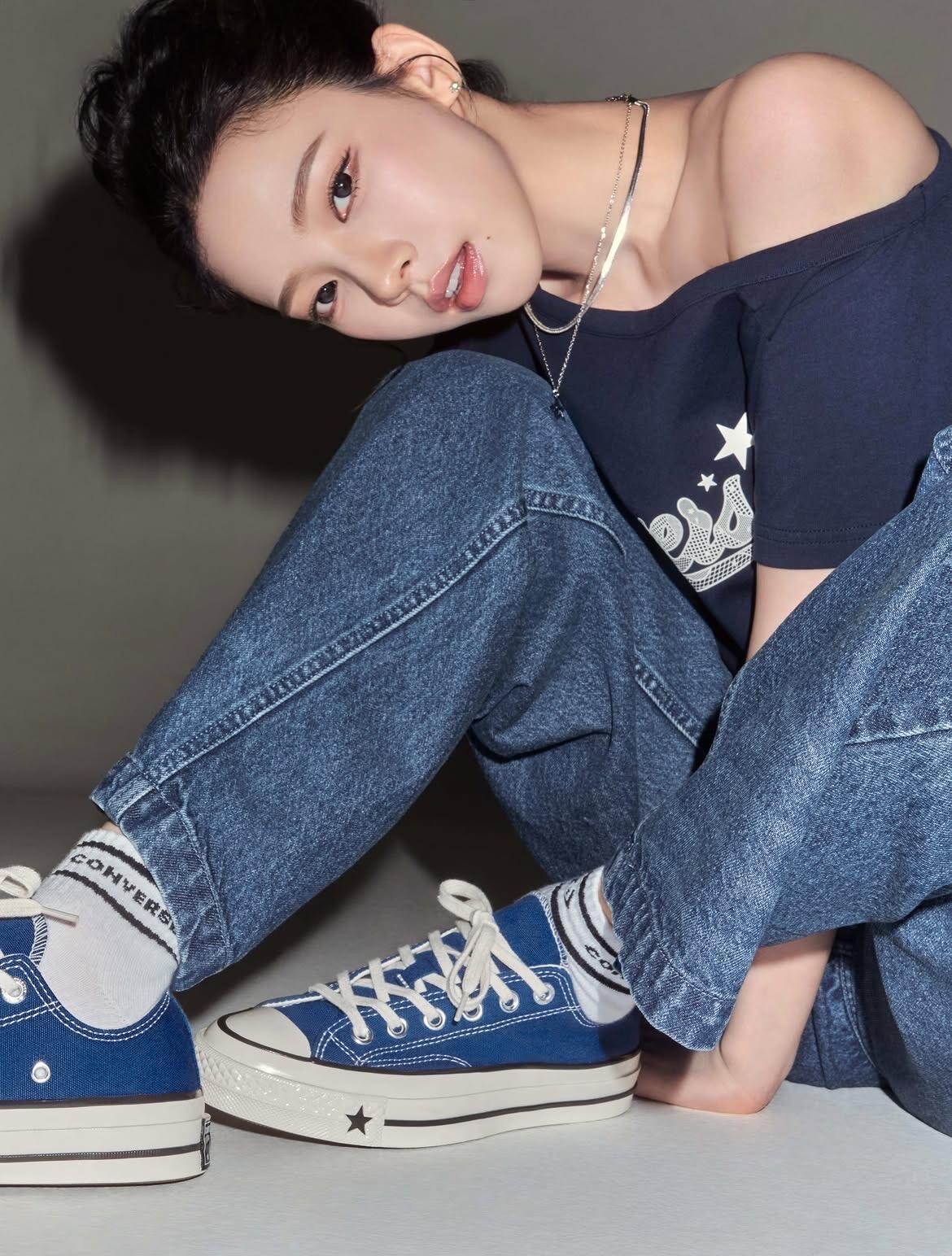 【預購】劉知珉 實著 CONVERSE 經典黑 霧霾藍 奶油白 Chuck 70X 低筒 男女鞋 帆布鞋 aespa Karina 同款 A24228C A24234C