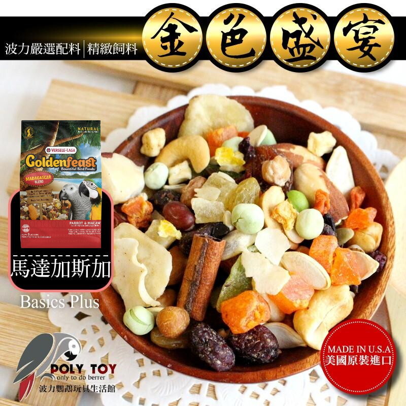 金色盛宴 凡賽爾 馬達加斯加(原裝3LB) 中大型 波力鸚鵡玩具生活館 全新上市