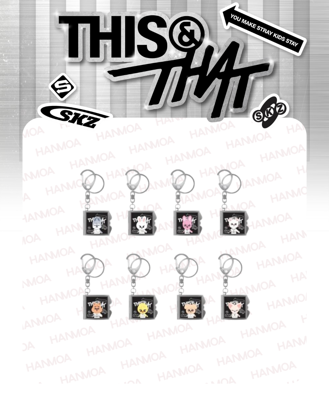 預購｜Stray Kids [THIS & THAT] 場週 鏡子鑰匙圈 SKZOO MIRROR KEYRING