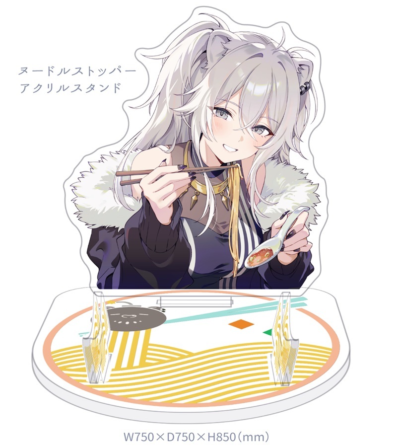 C108「同人代購」[Melonbooks代購」ミルクランプ - 獅白ぼたん ヌードルストッパーアクリルスタンド