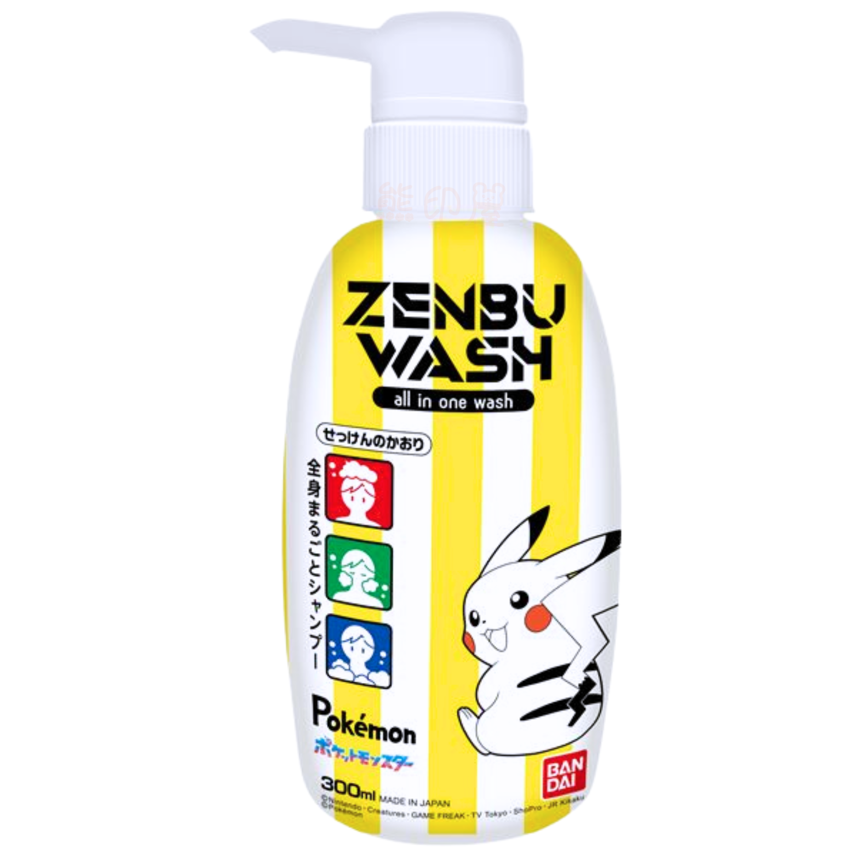 比卡超兒童洗頭水,身體和臉部沐浴露 多效合一 300ml (香皂香味)