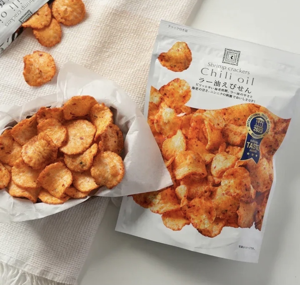 【連續六年冠】JP 蒜香辣油鮮蝦餅 80g 1725 TK260810