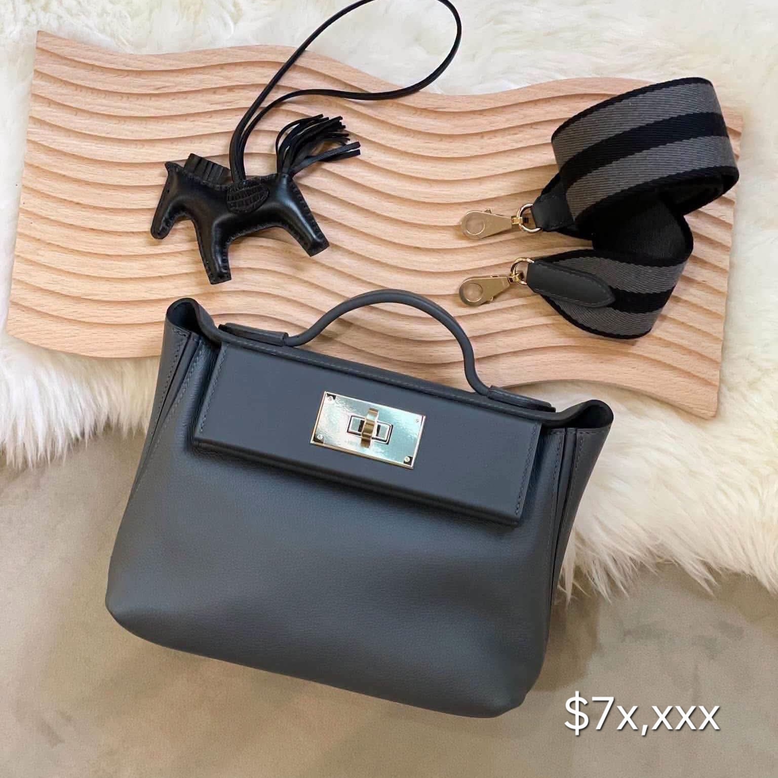 Hermès 2424 mini  Evercolor Leather Gris Misty LGHW HK$7x,xxx 詳情請PM我哋 (HK$2,000 訂金)
