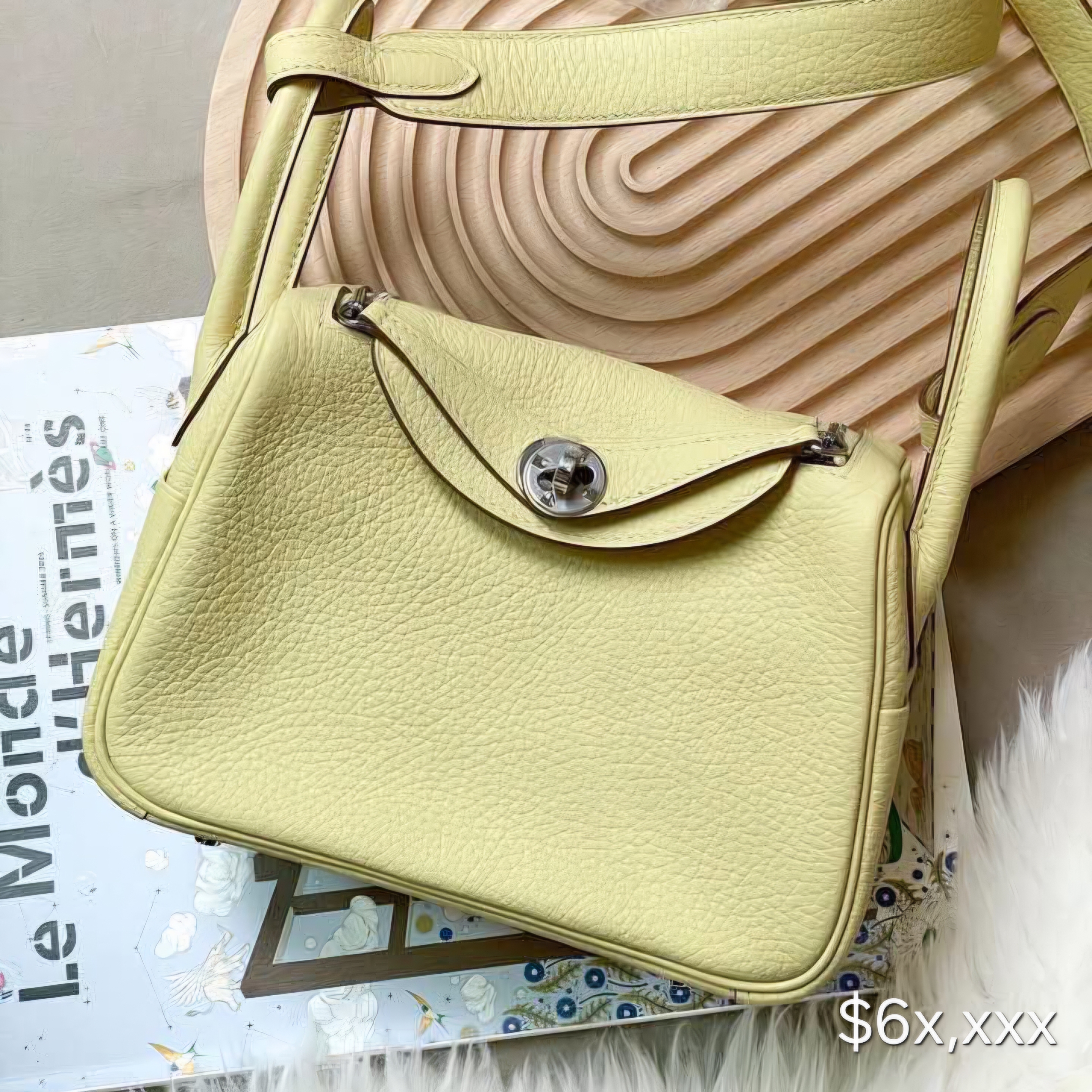 Hermès Lindy Mini TC Leather Jaune Poussis / Nata PHW HK6x,xxx  詳情請PM我哋 (HK$2,000 訂金)