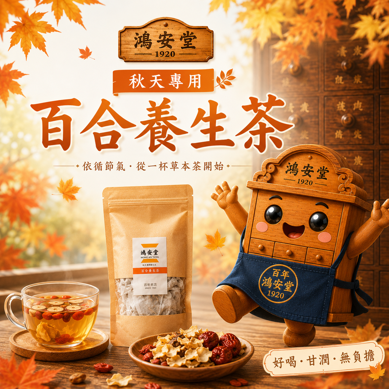 秋季節氣專用｜炙百合草本茶