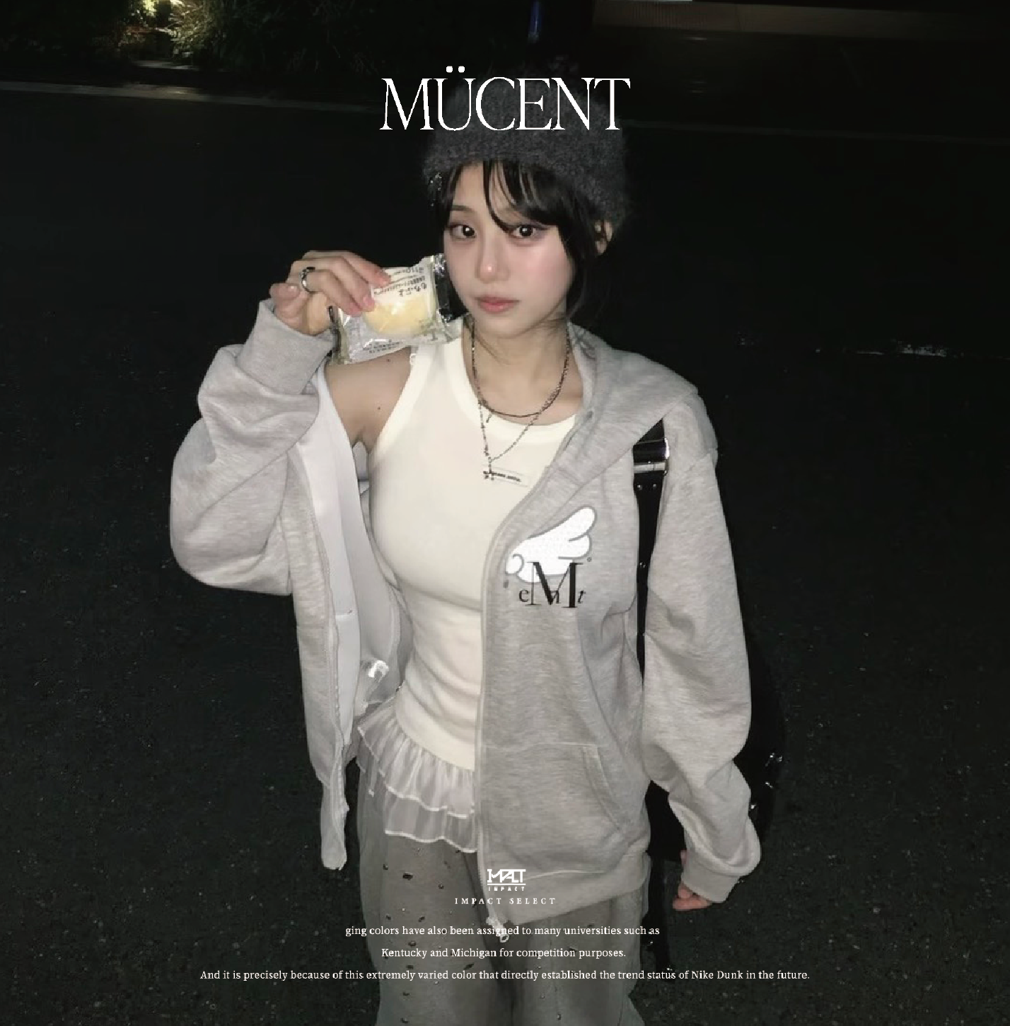 Mucent 波點天使 翅膀外套 韓國代購 黑 灰
