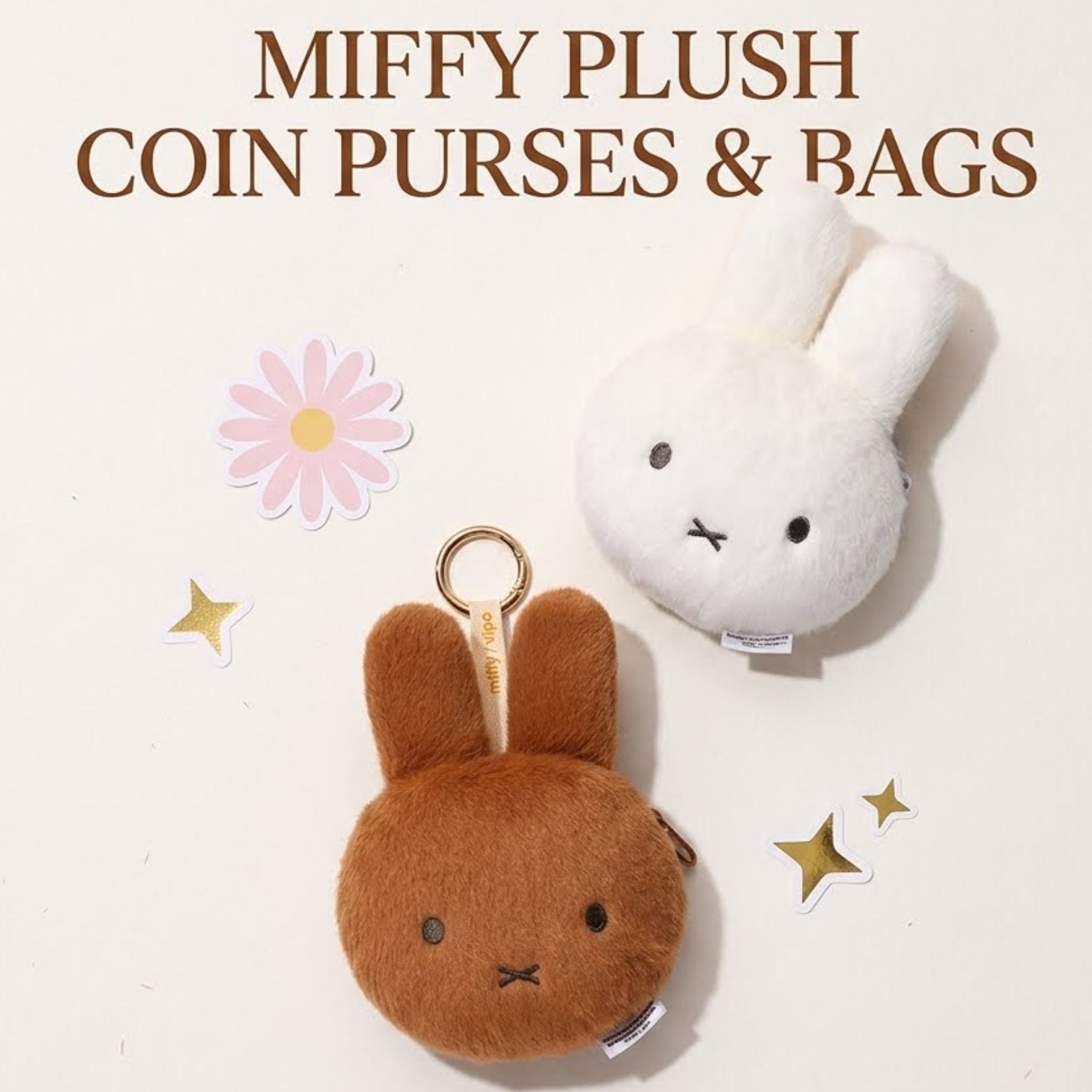 Miffy - 米菲 毛絨零錢包 / 毛絨小手包