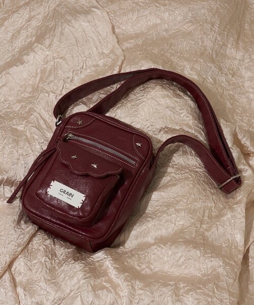 GRAIN / Vintage Star Studded Mini Shoulder Bag