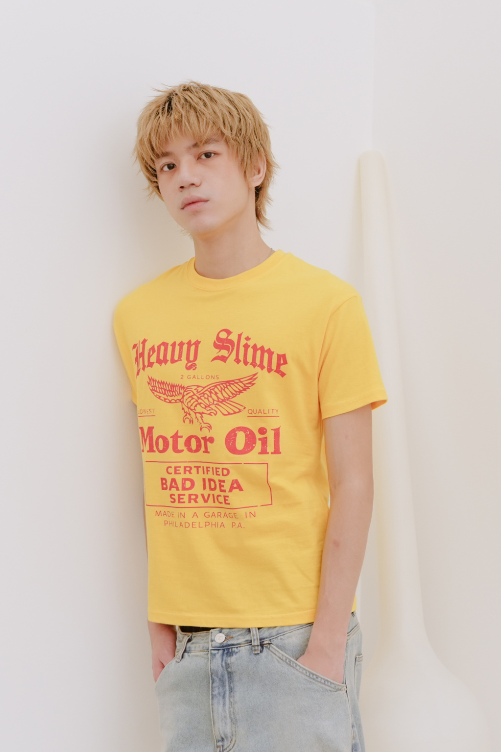 motor oil short sleeve tee #上衣