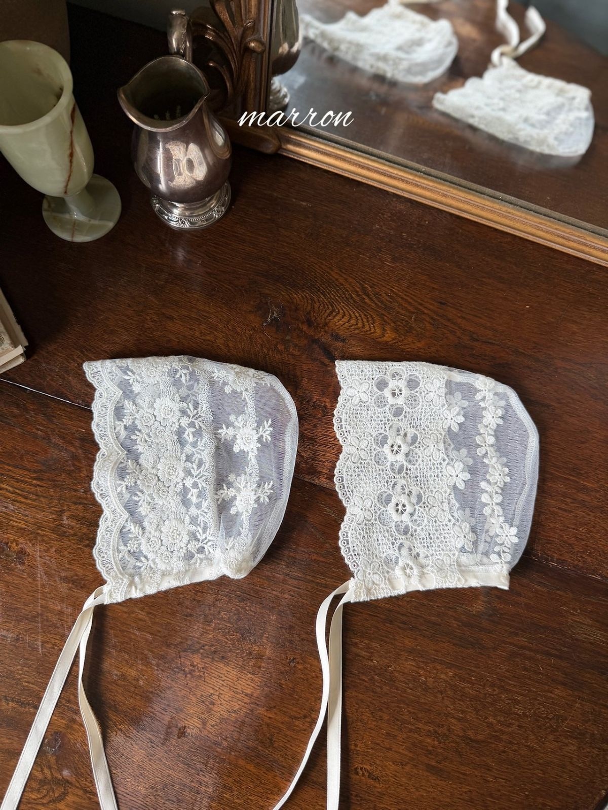 MARRON Lace Bonnet