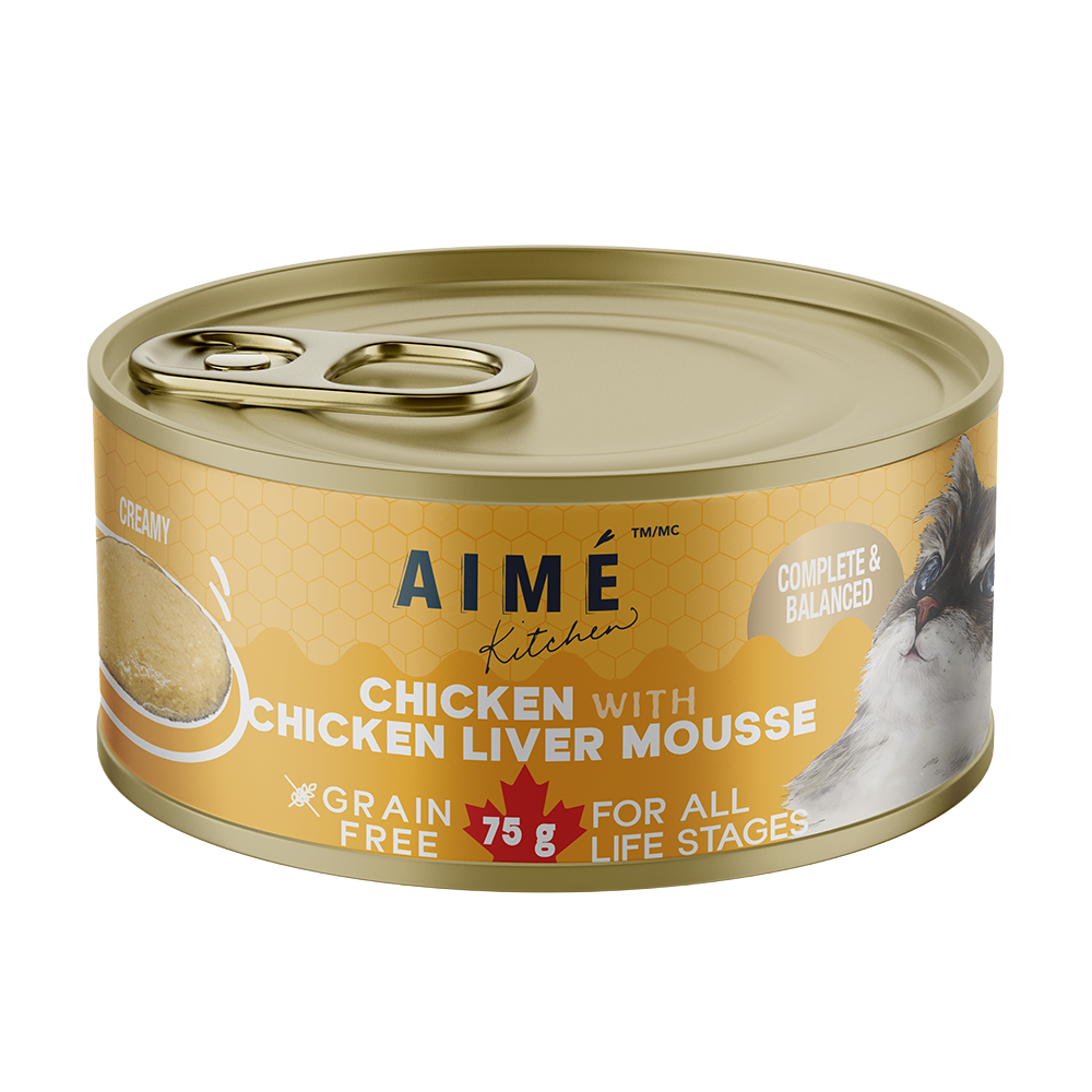 Aime Kitchen - 無穀殿堂主食系列 - 雞肉雞肝Mousse (黃) 75g