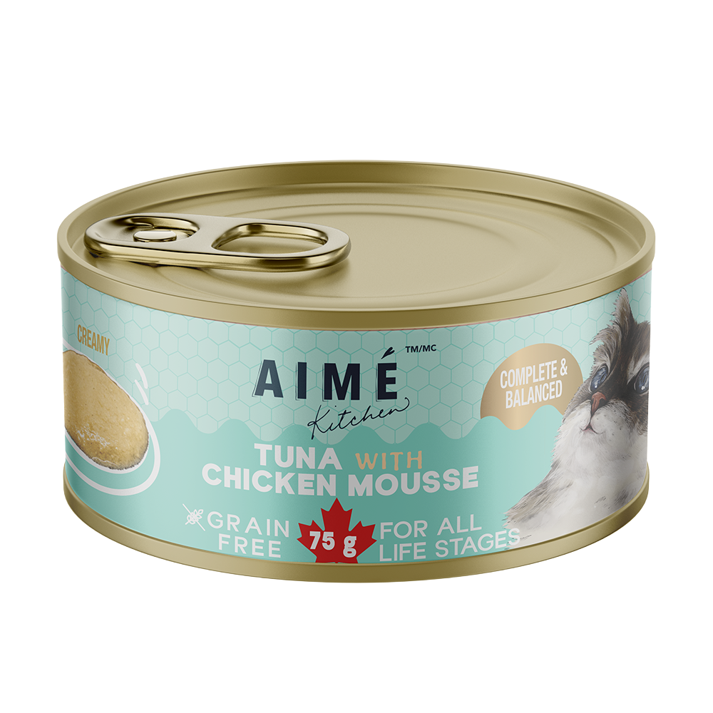 Aime Kitchen - 無穀殿堂主食系列 - 吞拿魚雞肉 Mousse (淺藍) 75g