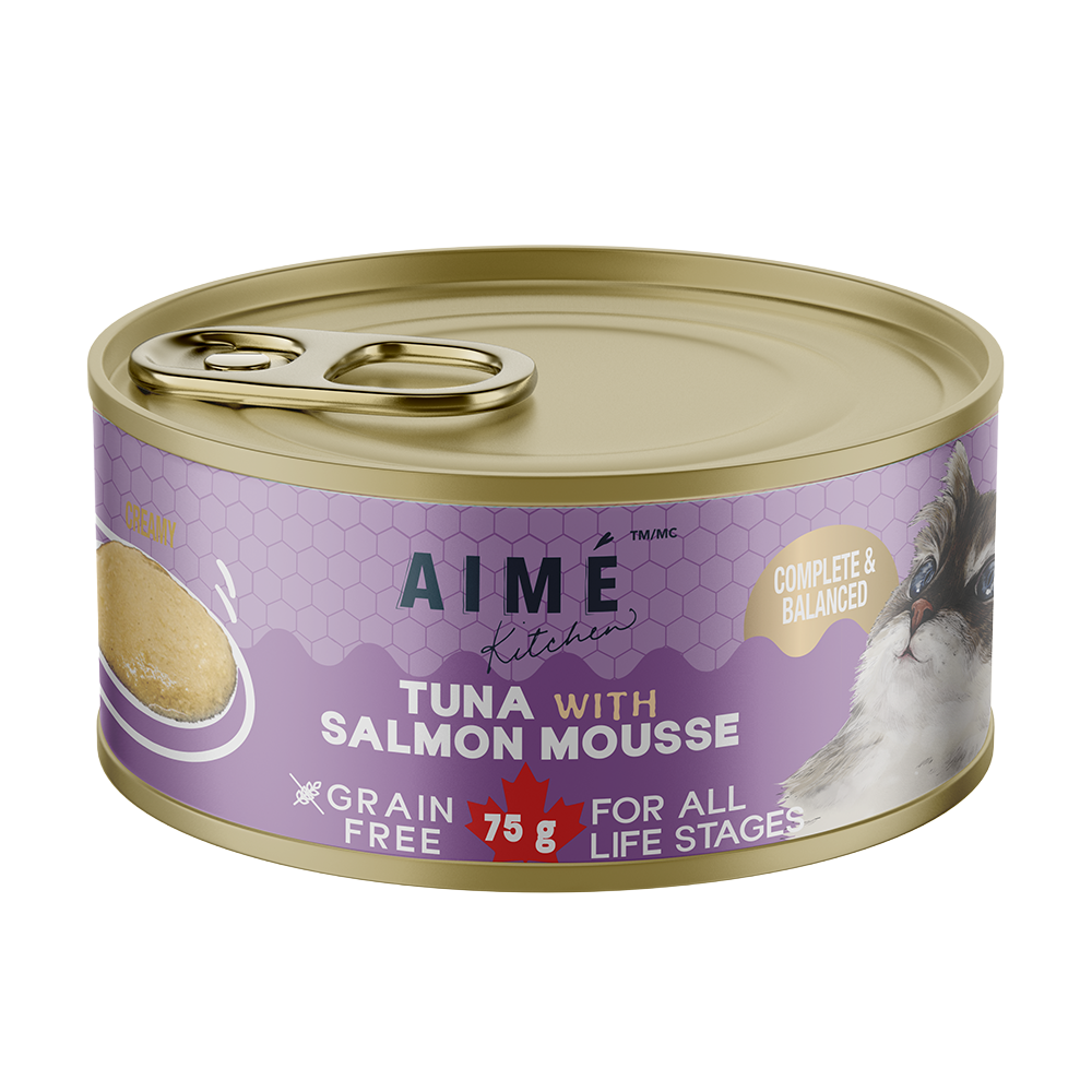Aime Kitchen - 無穀殿堂主食系列 - 吞拿魚三文魚 Mousse (淺紫) 75g