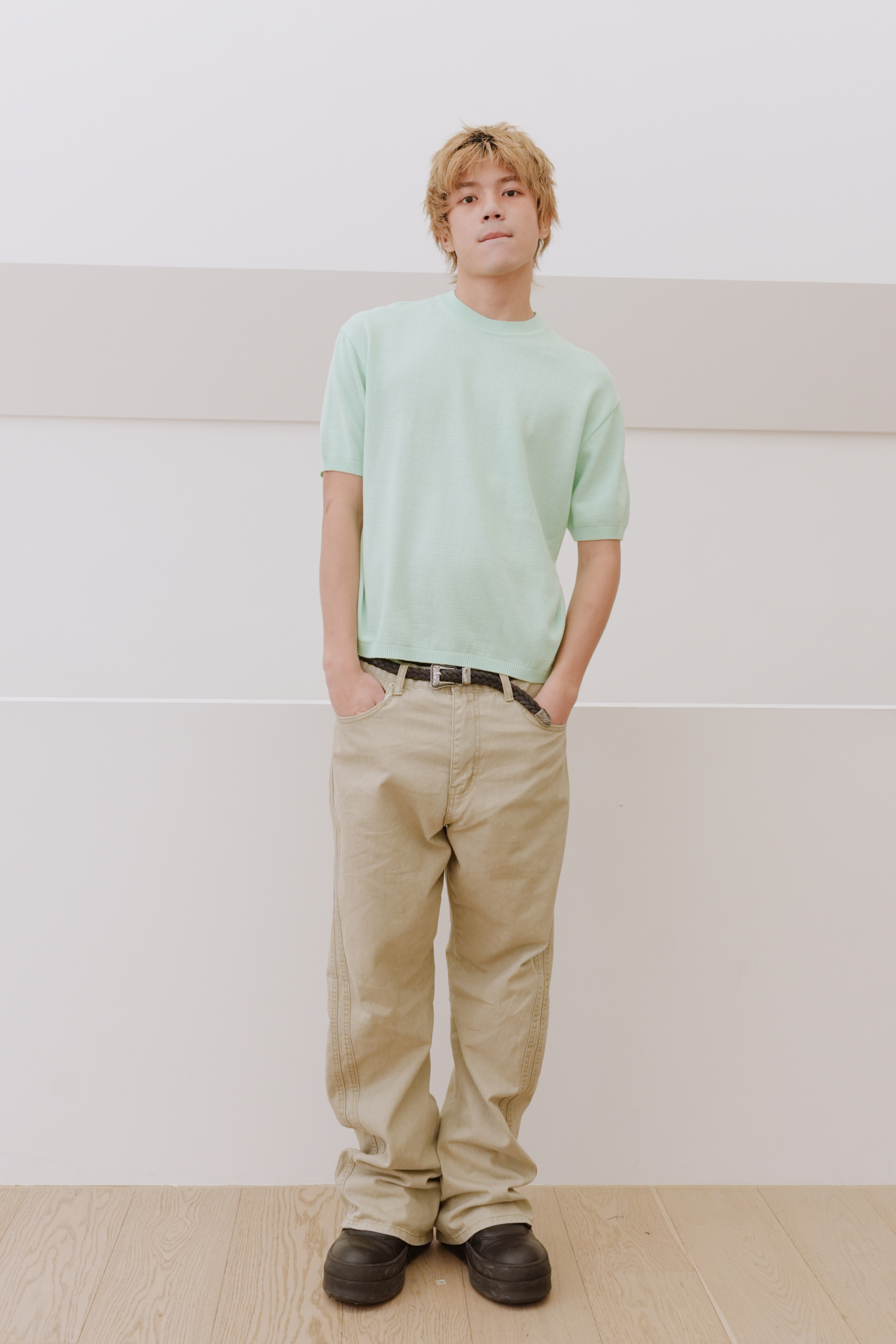 summer crew neck knit #上衣