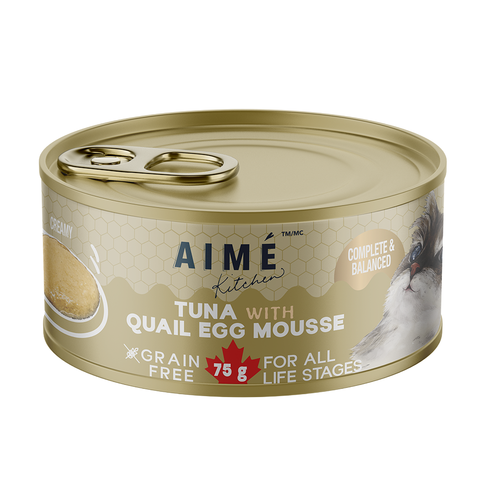 Aime Kitchen - 無穀殿堂主食系列 - 吞拿魚鵪鶉蛋 Mousse (米色) 75g