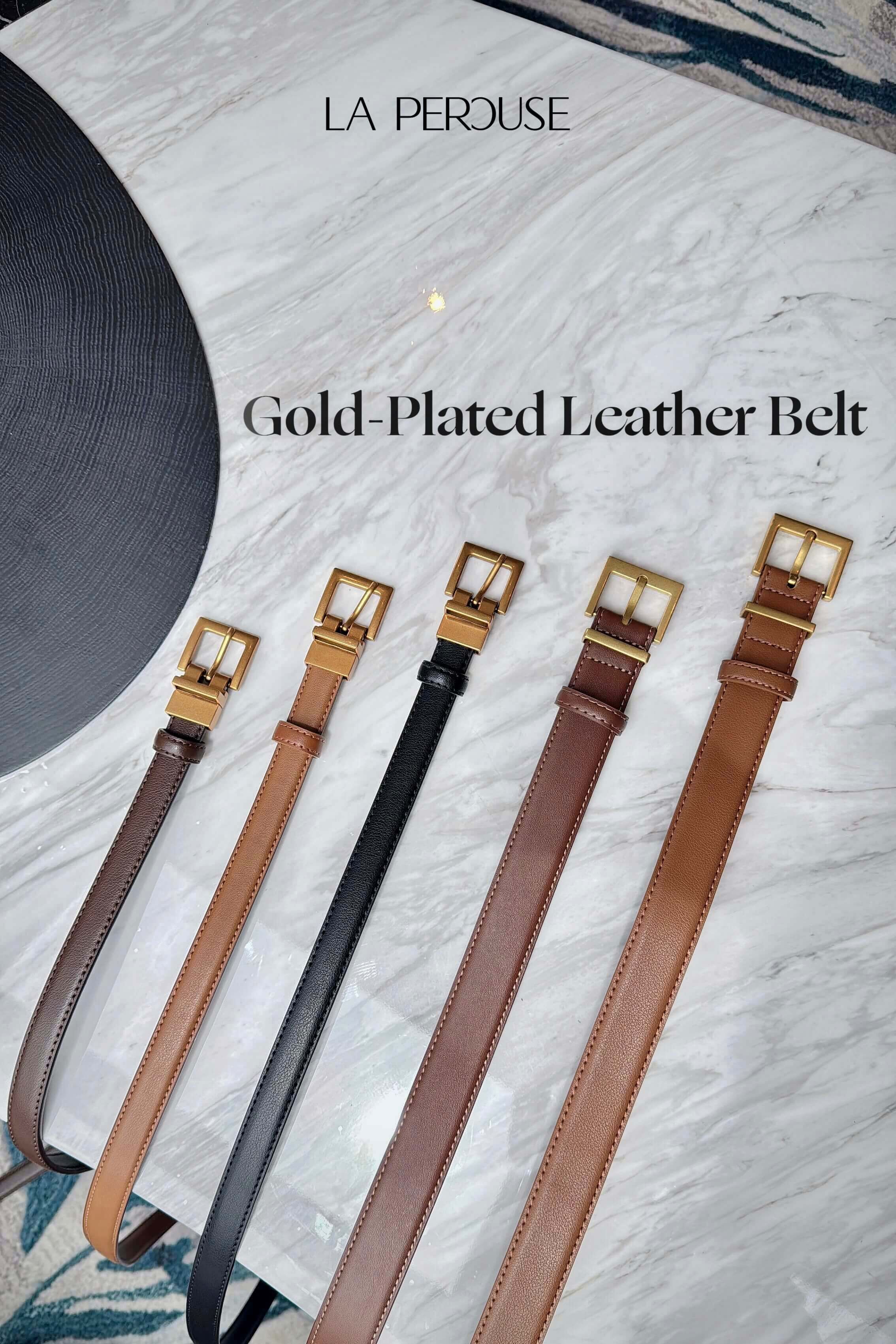Gold-Plated Leather Belt_BT268L16