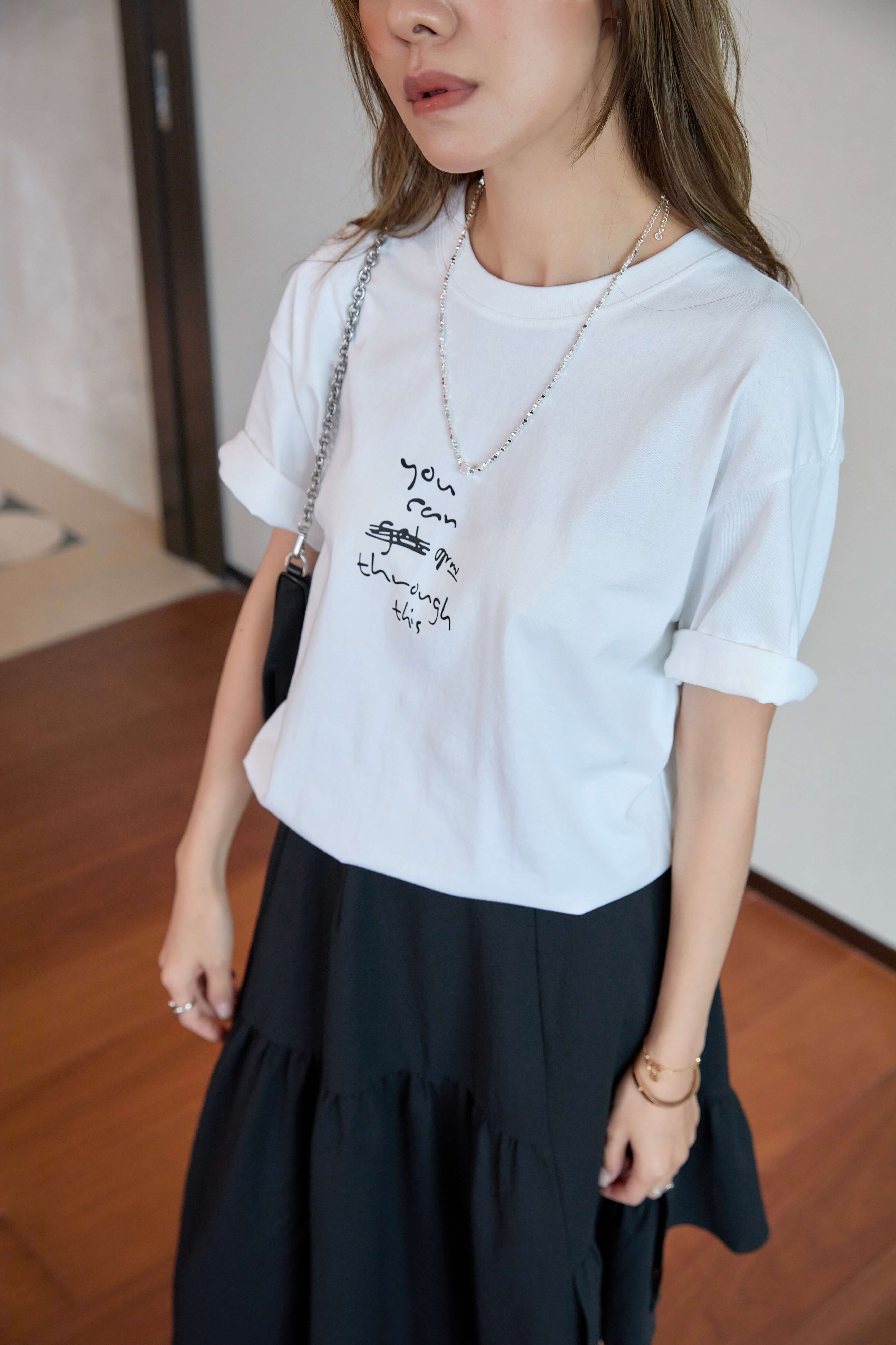 Graphic Words Loose-Fit Tee_TP268L10