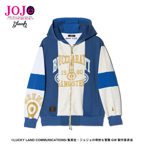 256128 Pbandai 預訂 2026/11月 アニメ『ジョジョの奇妙な冒険 黄金の風』 glamb Bruno Bucciarati’s Stand Hoodie